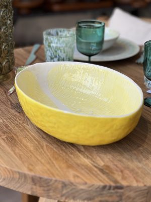 Plat citron – domolite, jaune